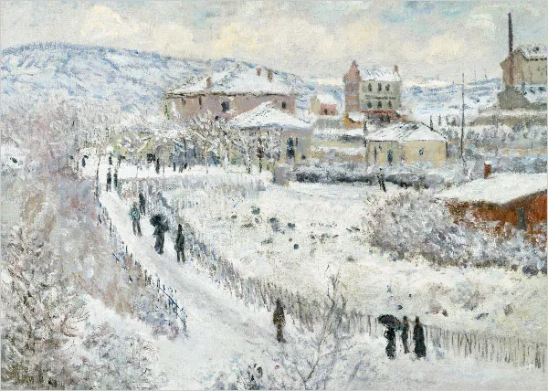 Snow Effect at Argenteuil by Claude Monet
