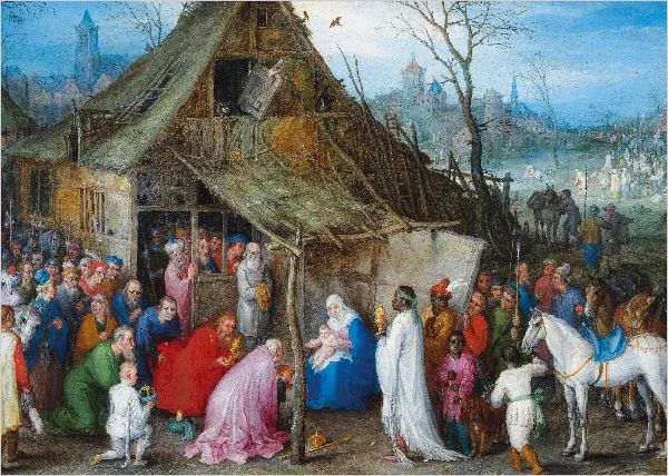 Adoration of the Magi by Jan Brueghel the Elder.