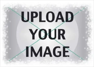 Bespoke Landscape Own Image With Snowflake Border