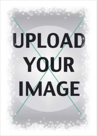 Bespoke Portrait Own Image With Snowflake Border