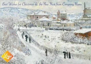 Bespoke Snow Effect at Argenteuil by Claude Monet