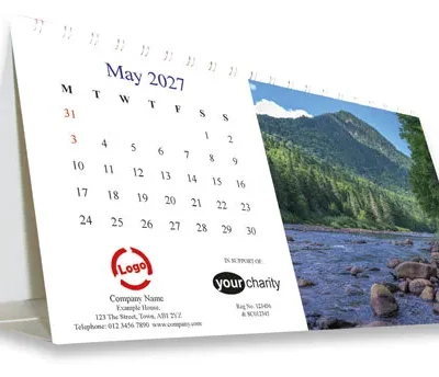Desktop calendar - charity cards